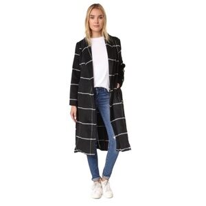 BB Dakota Black & White Braylee Coat